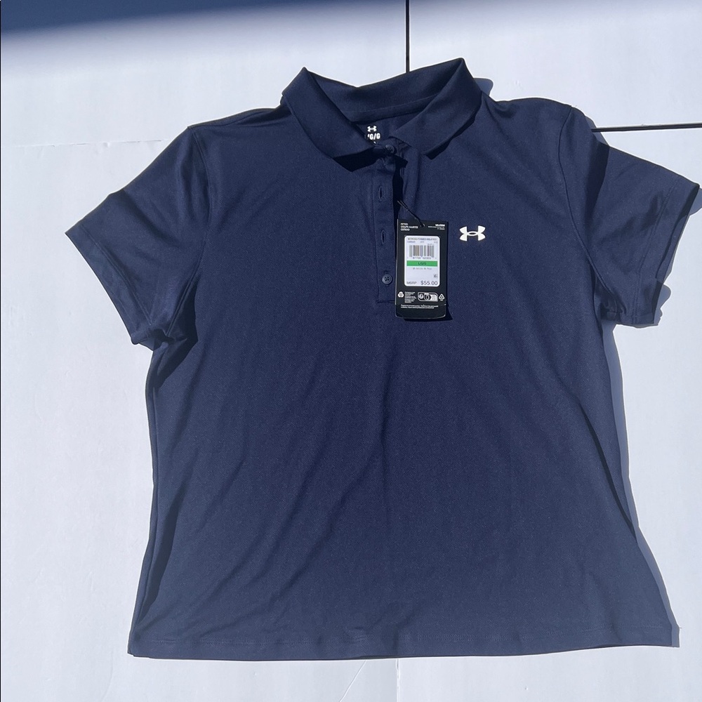 Under Armour Women's Dark Blue Button Down Shirt